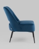 Кресло лаунж Бостон велюр синий