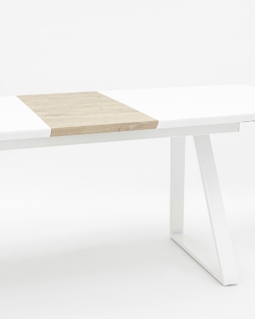 Стол обеденный Детройт раскладной 160-200*90 белый