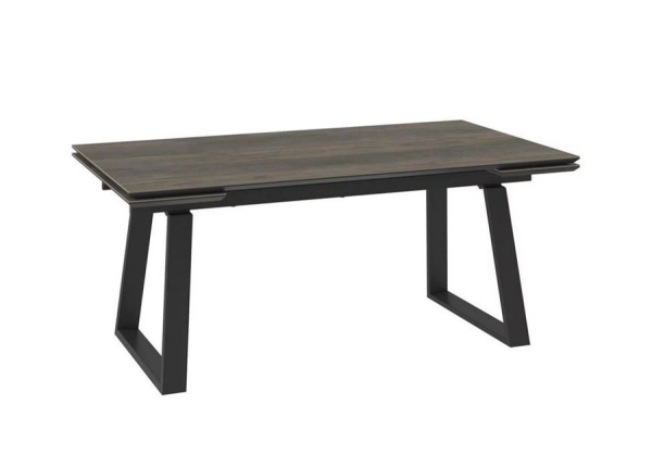 Стол с керамическим покрытием Chelsy-180 черный (180+45+45)х98