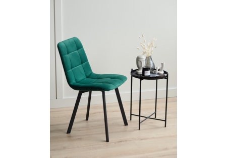 Стул на металлокаркасе Чилли зеленый, черный