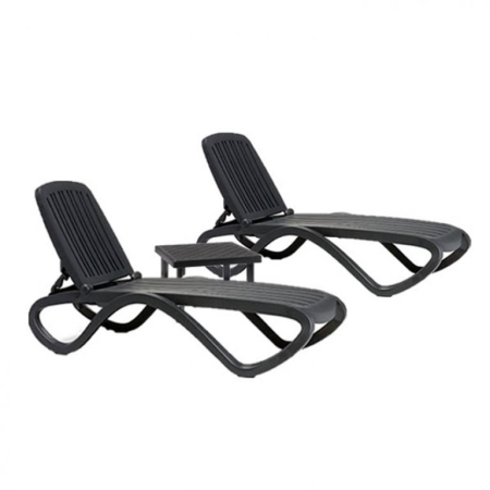 Столик пластиковый для лежака Rodi черный