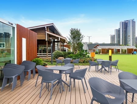 Кресло пластиковое Sky Pro темно-серое