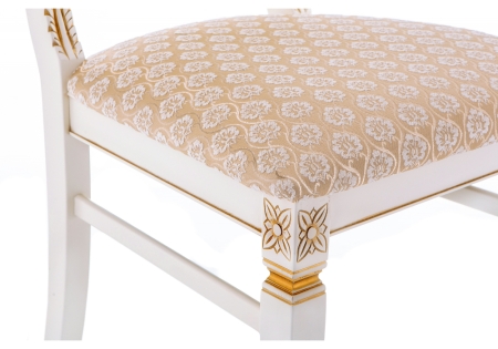 Стул деревянный Roy W/З молочный с патиной Стул деревянный Roy W/З молочный с патиной