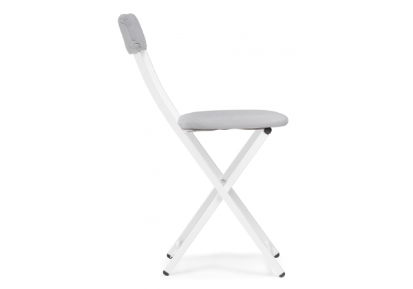 Стул на металлокаркасе Elevis светло-серый, белый Стул на металлокаркасе Elevis светло-серый, белый