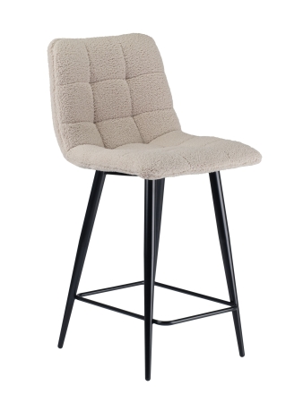 Стул полубарный Base экомех бежевый HUSH 130 60см