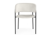 Стул на металлокаркасе Осло белый (milk), черный
