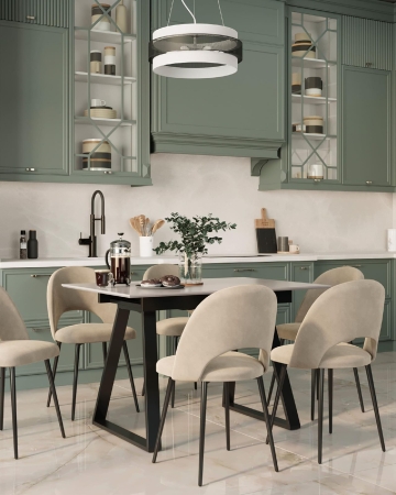 Стул Меган велюр бежевый