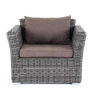 "Капучино" кресло из искусственного ротанга, графит