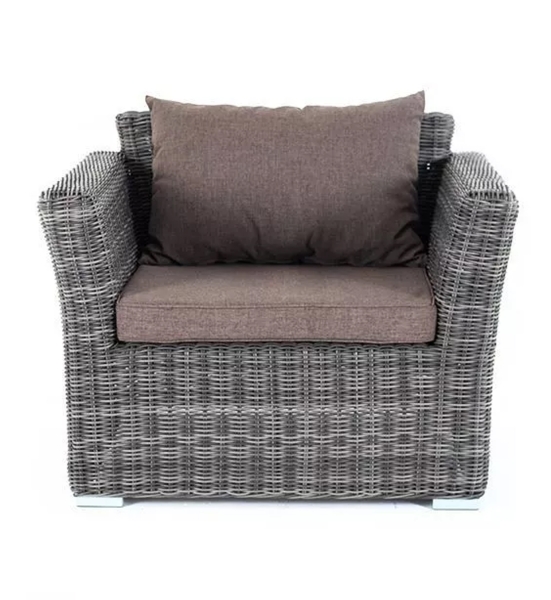 "Капучино" кресло из искусственного ротанга, графит