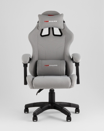 Кресло спортивное TopChairs Druid серый ткань