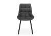 Стул на металлокаркасе Челси 360 П темно-серый (zd 995), черный np