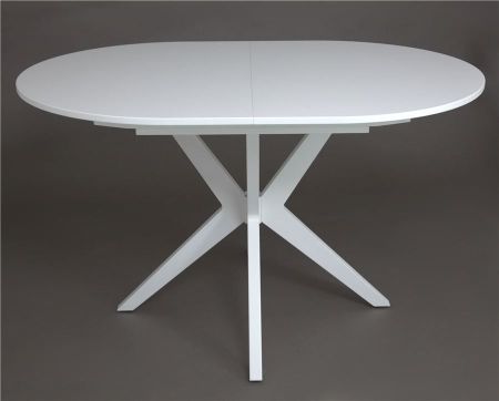 Стол "Астерия" белый, шпон бук 1300 (1750) * 900