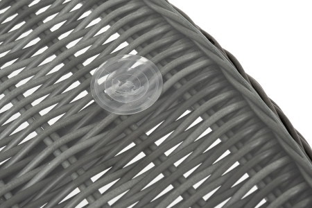 "Эспрессо" плетеный круглый стол, диаметр 118 см, цвет графит