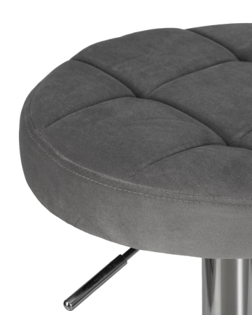Набор 2 шт Табурет барный BRUNO, серый велюр (MJ9-75)