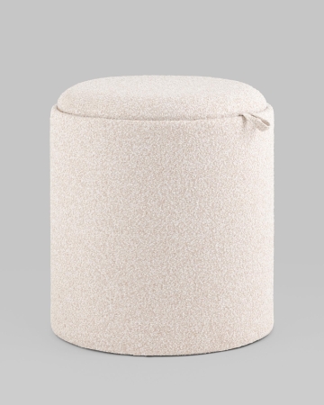Пуф-столик с ящиком Хюгге XS букле бежевый