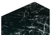 Стол деревянный Иматра черный мрамор, черная шагрень, камень