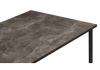 Стол деревянный Лиман 117 х 77 бетон темный, черный матовый