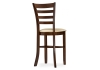 Барный стул Pola темный дуб, кремовый Барный стул Pola темный дуб, кремовый