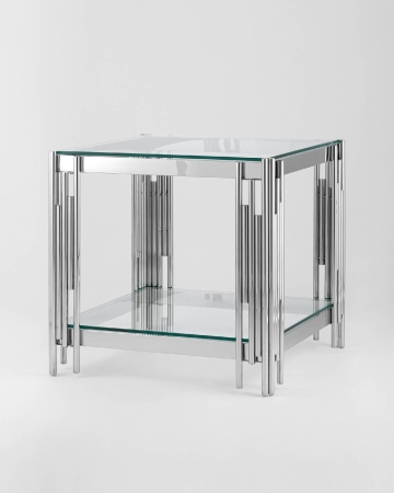 Журнальный столик 55*55 ГЭТСБИ серебро Журнальный столик 55*55 ГЭТСБИ серебро