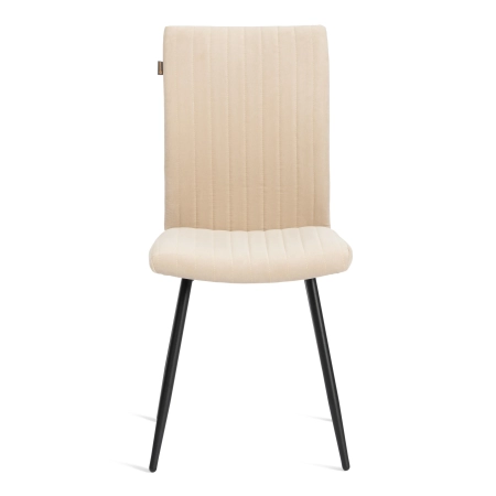 Стул обеденный Monte Carlo молочный, черный