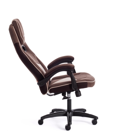 Кресло ARENA флок, коричневый и бежевый