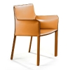 Стул с подлокотниками Barrie кожа camel