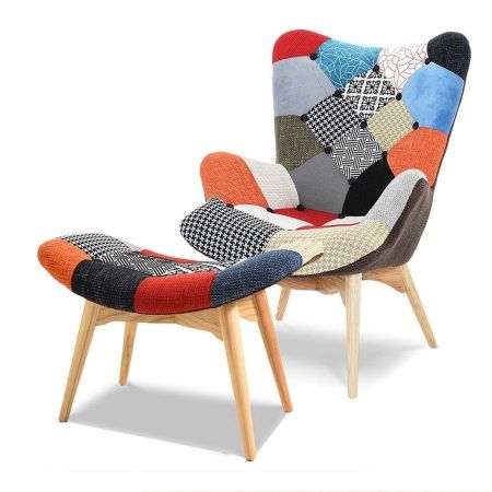 Кресло DС-917(P) patchwork лоскутный микс