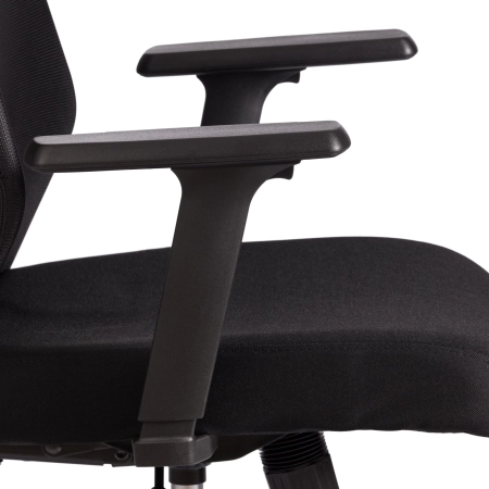 Кресло Matrix черный, ткань, металл, пластик, мягкое сиденье, с подлокотниками