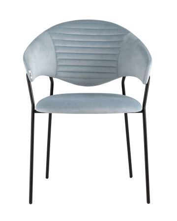 Стул Алексис велюр пыльно-голубой