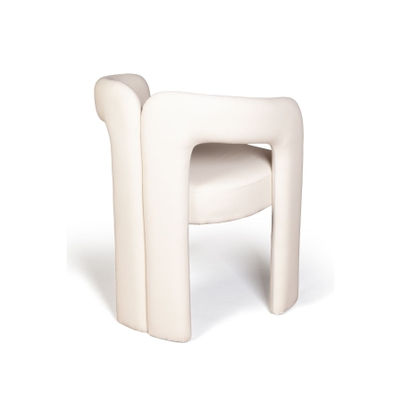 Полукресло Angie, ткань, велюр молочный