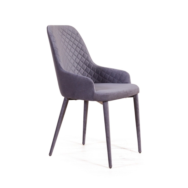 Стул Douglas ромб, бархат серый Стул Douglas ромб, бархат серый