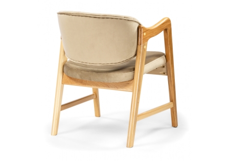 Стул деревянный Никсон ткань В15, дубовый