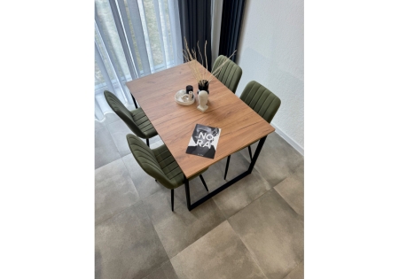 Стол деревянный Лиман 117 (157) x 77 дуб крафт золотой, черный матовый Стол деревянный Лиман 117 (157) x 77 дуб крафт золотой, черный матовый