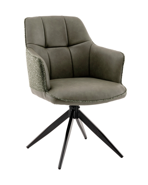 Стул обеденный Naya зеленый экокожа букле Стул обеденный Naya зеленый экокожа букле