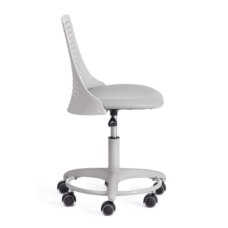 Кресло Kiddy экокожа, серый