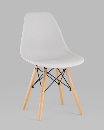Стул Eames Style DSW светло-серый (разборный каркас)