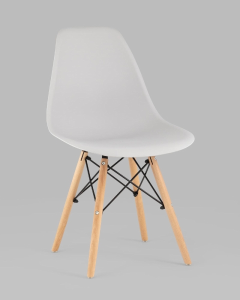 Стул Eames Style DSW светло-серый (разборный каркас)