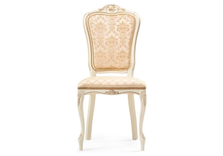 Стул деревянный Руджеро патина золото, бежевый комби