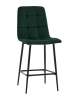 Стул полубарный Одди велюр темно-зеленый