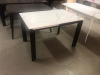 Стол CORNER 120 GLOSS STATUARIO WHITE SINTERED STONE, BLACK