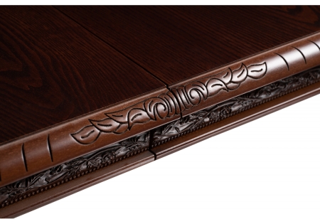 Стол деревянный раскладной Кантри орех с коричневой патиной