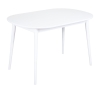 Стол овальный Алиса-1200 белый раздвижной