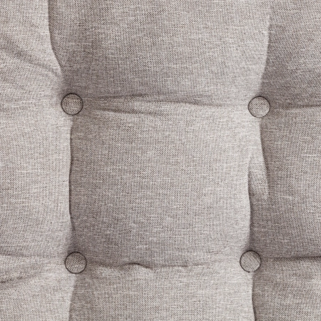 Кресло Charli серый и бежевый, ткань и металл, мягкое сиденье, без подлокотников