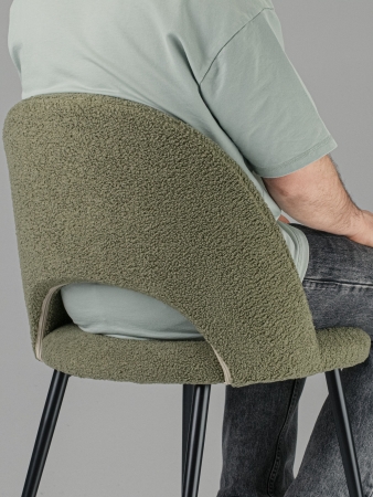 Стул Джексон зеленый экомех HUSH 617