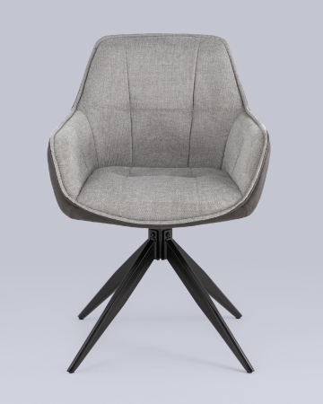 Стул обеденный Alba серый спинка экокожа Стул обеденный Alba серый спинка экокожа