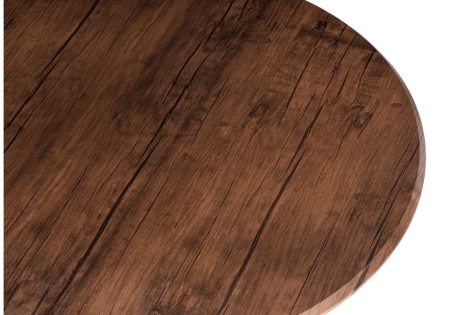 Стол деревянный Тулип 90х73 орех кантри, черный фото в интернет-магазине Stoolmarket