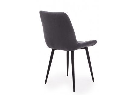 Стул на металлокаркасе Челси 360 К темно-серый (zd 995), черный np