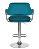 Стул барный CHARLY морская волна велюр MJ9-99
