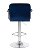 Набор 2 шт Стул барный KRUGER ARM, синий велюр (MJ9-117)