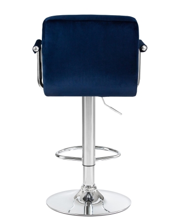 Набор 2 шт Стул барный KRUGER ARM, синий велюр (MJ9-117)